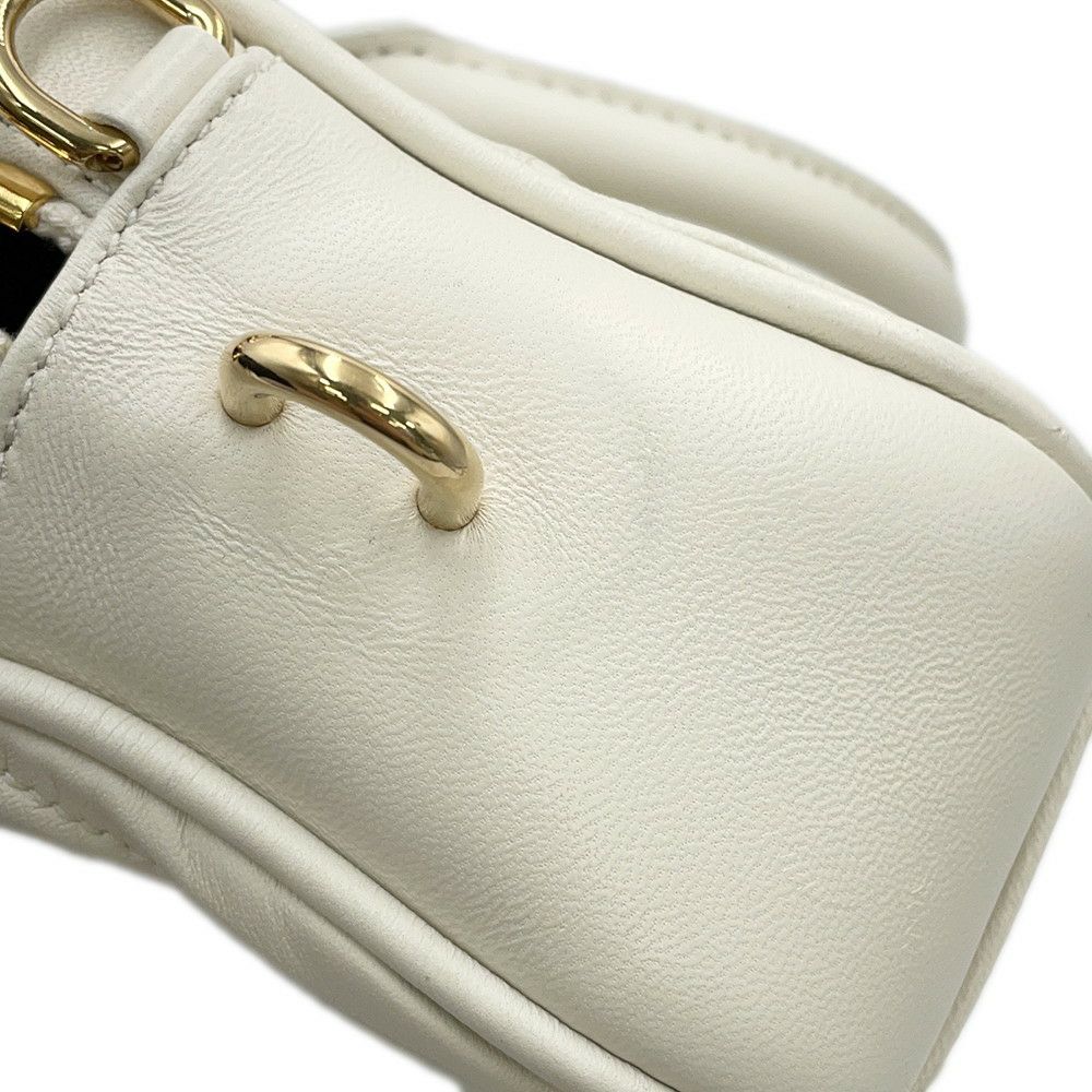 ミュウミュウ ハンドバッグ マテラッセ アルカディ スモール レザー 5BB123 Miu Miu 2way 白