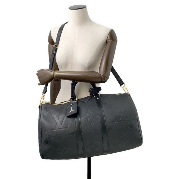 ルイヴィトン ボストンバッグ モノグラム・アンプラント ジャイアント キーポル・バンドリエール45 M45532トラベル 旅行 黒 ブラック