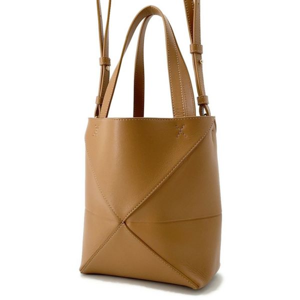 ロエベ ハンドバッグ パズルフォルド ミニ A657V25X01 LOEWE 2way ブラウン