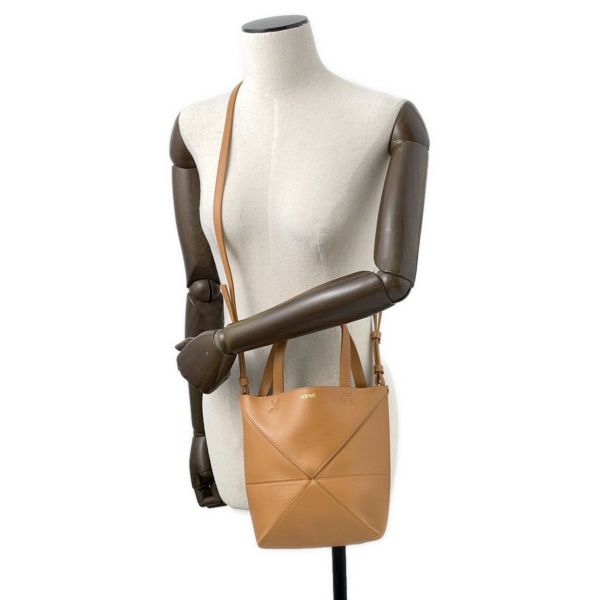 ロエベ ハンドバッグ パズルフォルド ミニ A657V25X01 LOEWE 2way ブラウン
