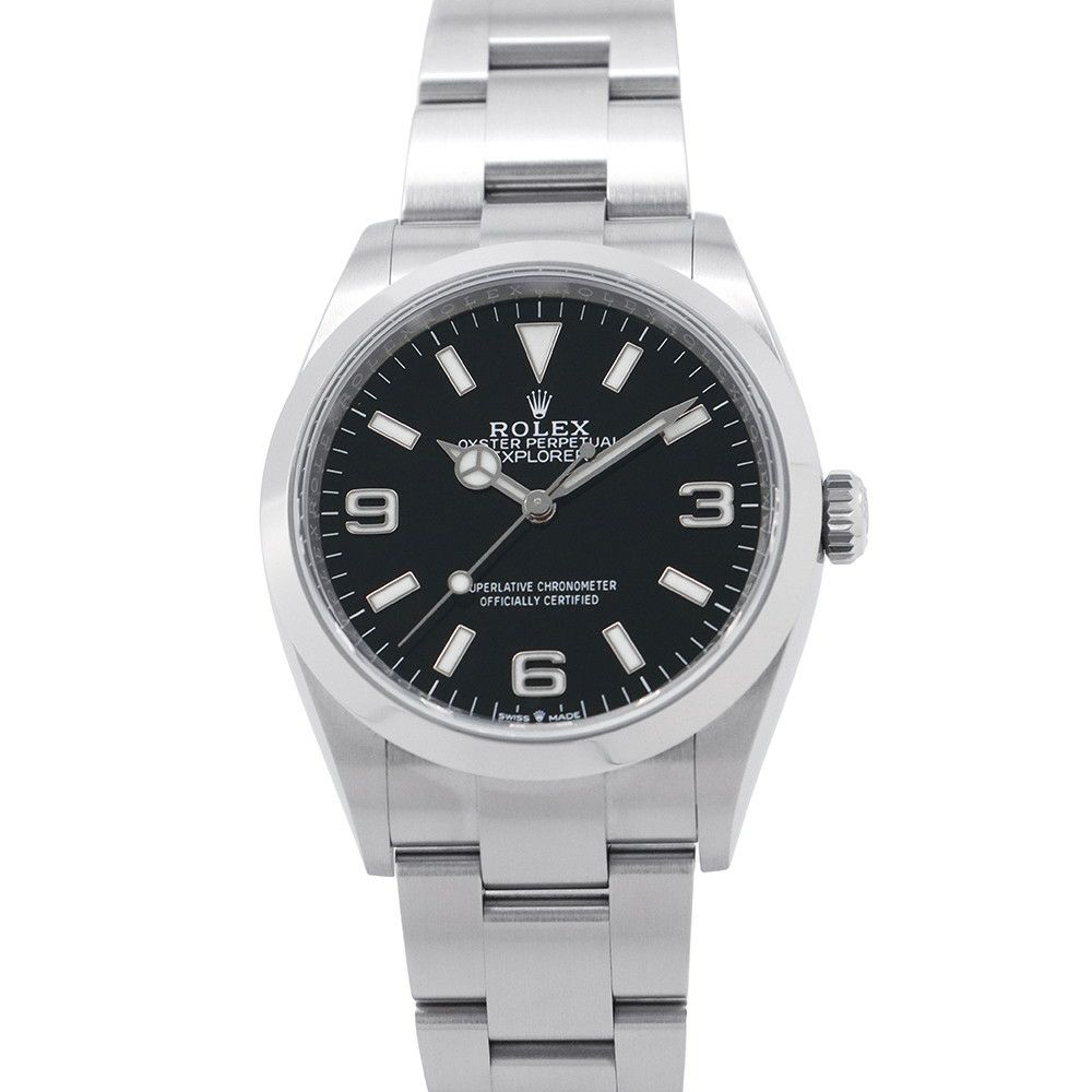 ロレックス エクスプローラー1 ランダムシリアル ルーレット 124270 ROLEX 腕時計 ウォッチ 黒文字盤