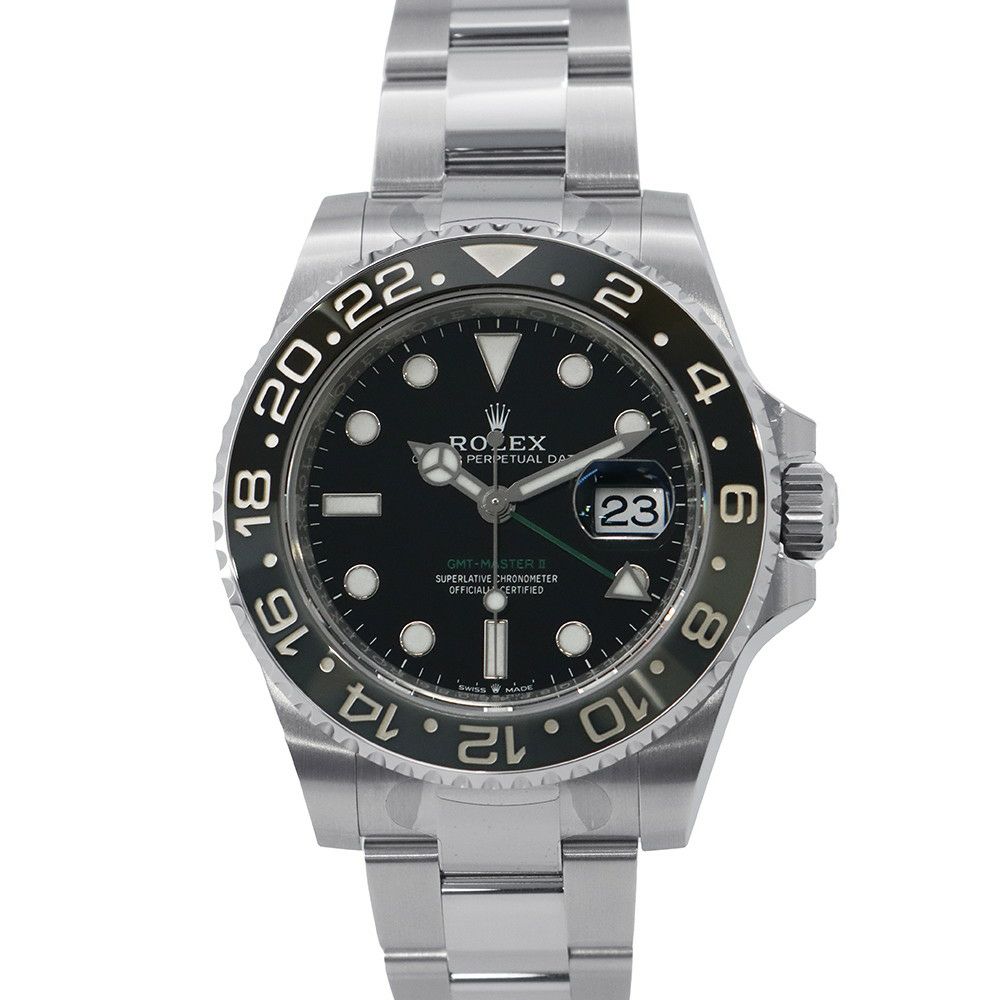 ロレックス GMTマスター2 ランダムシリアル ルーレット 126710GRNR ROLEX 腕時計 黒文字盤