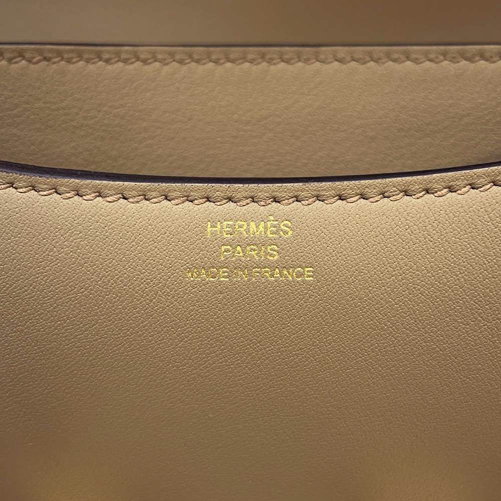 エルメス ミニ コンスタンス3 ミロワール ベージュマルファ/ゴールド金具 スイフト W刻印