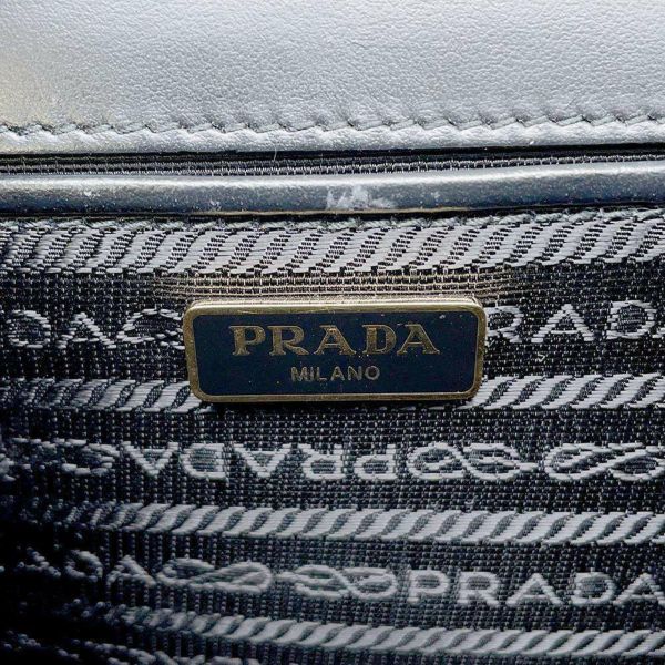 プラダ チェーンショルダーバッグ サフィアーノ レザー PRADA バッグ 黒 アウトレット品