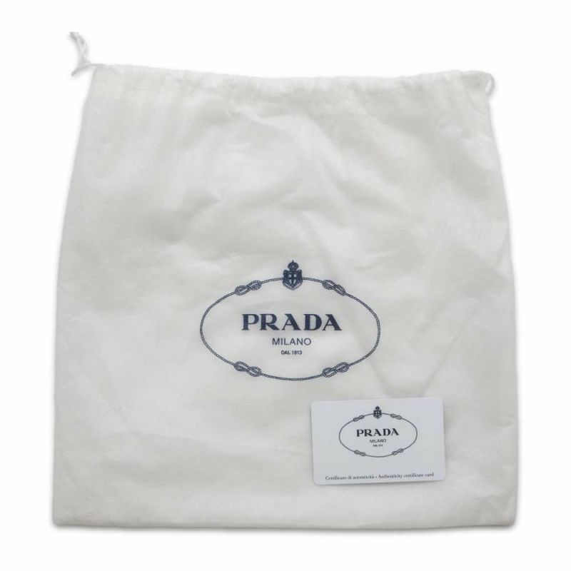 プラダ チェーンショルダーバッグ サフィアーノ レザー PRADA バッグ 黒 アウトレット品