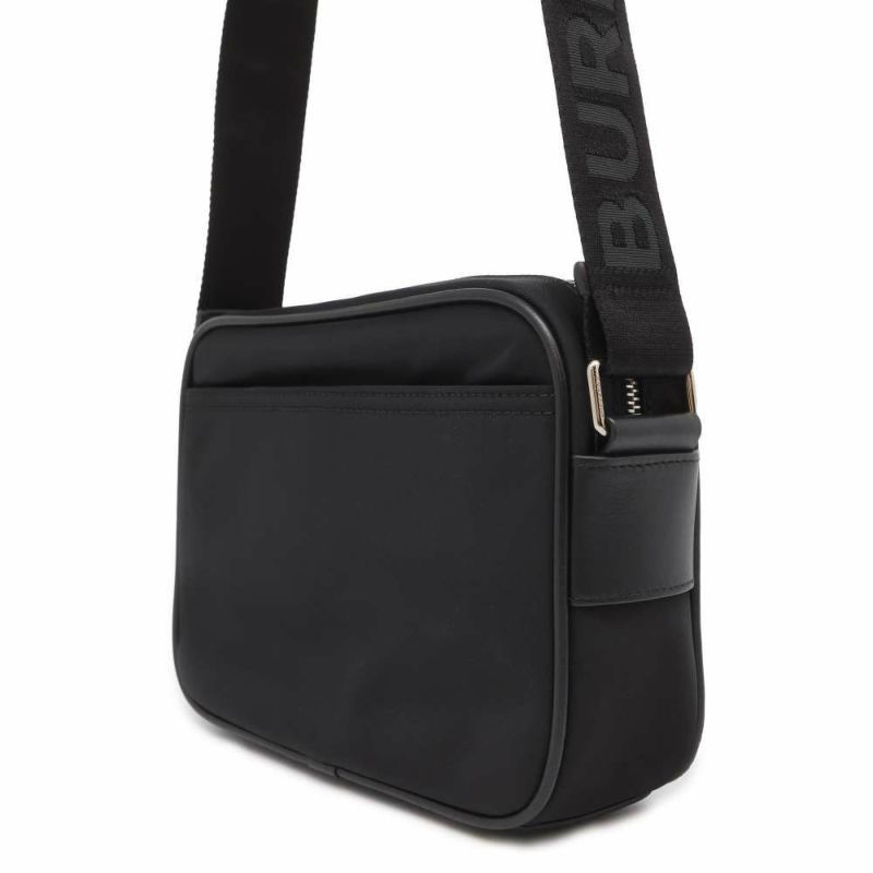 バーバリー ショルダーバッグ ロゴ ナイロン 8049094 BURBERRY バッグ 斜め掛け 黒