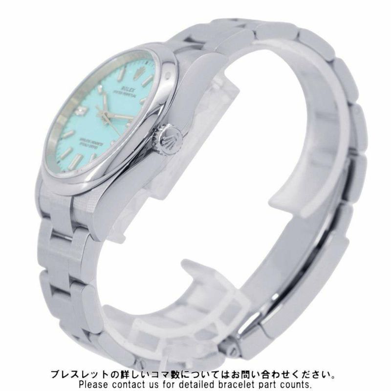 ロレックス オイスターパーペチュアル36 ランダムシリアル ルーレット 126000 ターコイズブルー文字盤