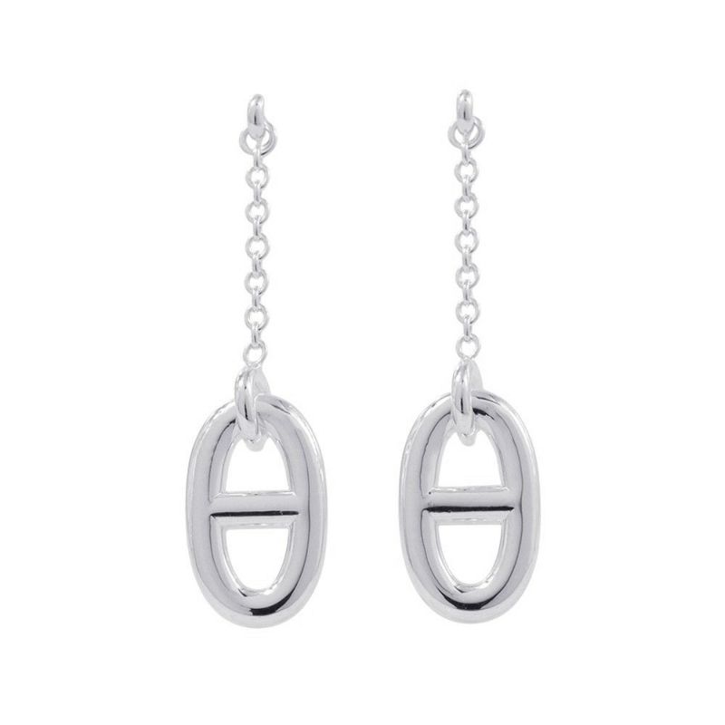 エルメス ピアス シェーヌダンクル ファランドール MM SV925シルバー HERMES ジュエリー