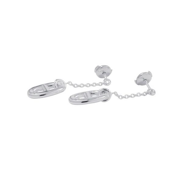 エルメス ピアス シェーヌダンクル ファランドール MM SV925シルバー HERMES ジュエリー