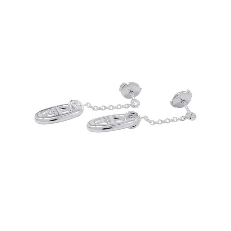 エルメス ピアス シェーヌダンクル ファランドール MM SV925シルバー HERMES ジュエリー