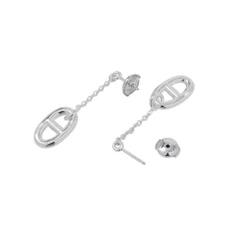 エルメス ピアス シェーヌダンクル ファランドール MM SV925シルバー HERMES ジュエリー