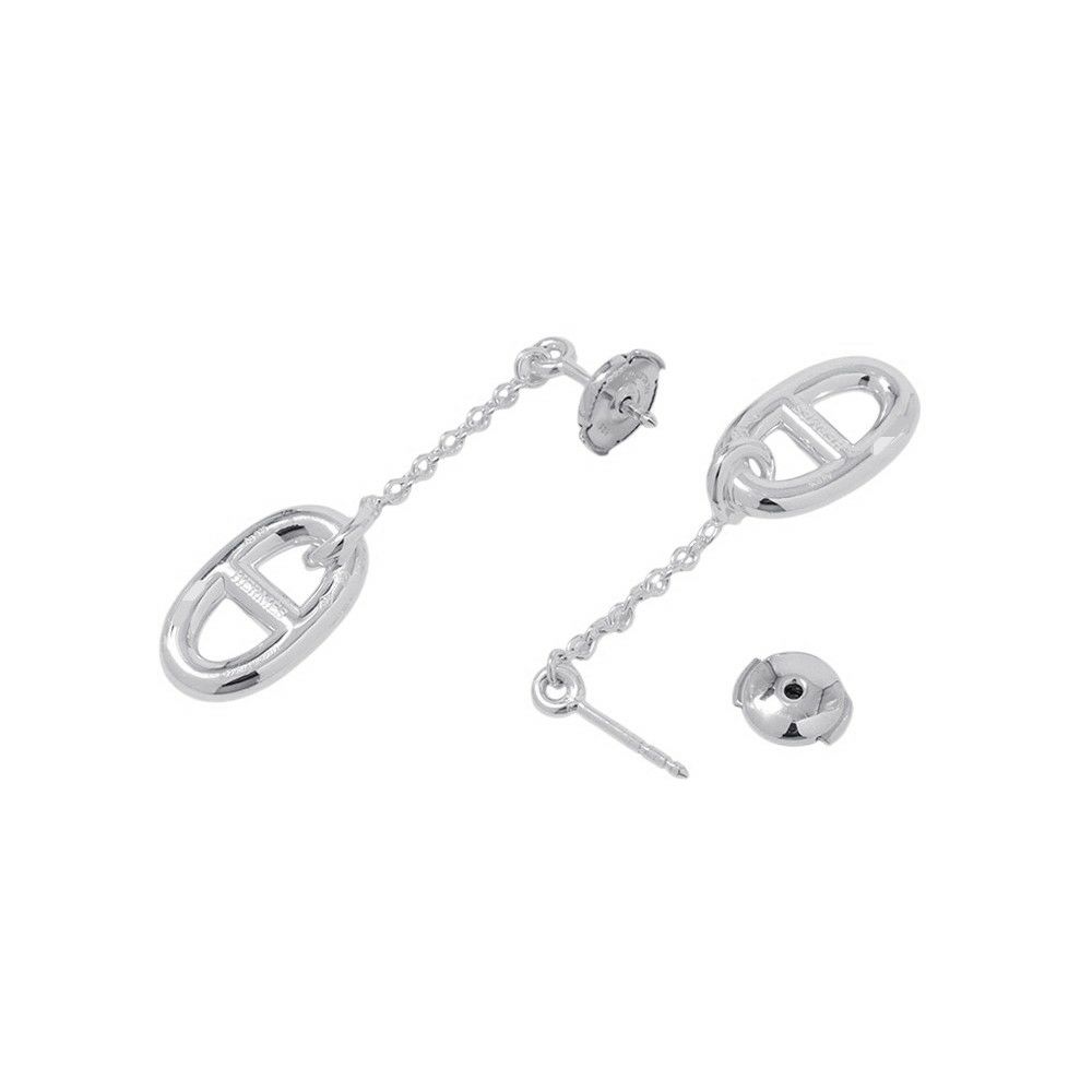 エルメス ピアス シェーヌダンクル ファランドール MM SV925シルバー HERMES ジュエリー