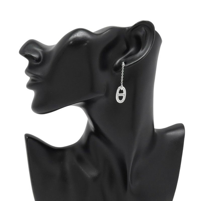 エルメス ピアス シェーヌダンクル ファランドール MM SV925シルバー HERMES ジュエリー