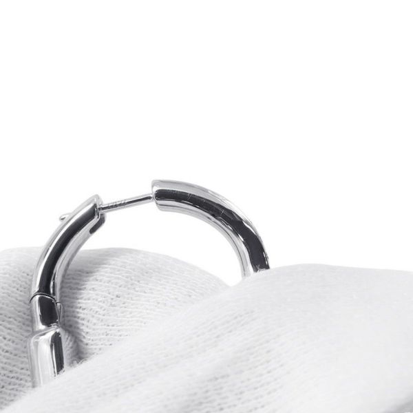 ティファニー ピアス ロック ピアス ミディアム ダイヤモンド 計0.19ct K18WGホワイトゴールド 72342801 Tiffany&Co.