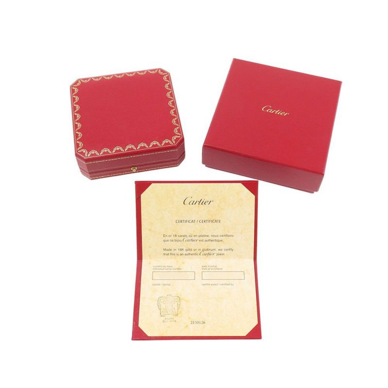 カルティエ ネックレス LOVE サークル ネックレス パヴェ ダイヤモンド 54P 計0.34ct K18YGイエローゴールド B7058400 ラブ ペンダント