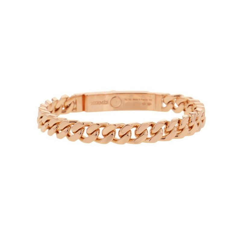 エルメス ブレスレット ケリー グルメット ダイヤモンド 41P 計0.90ct サイズXS K18PGピンクゴールド HERMES Kelly Gourmette