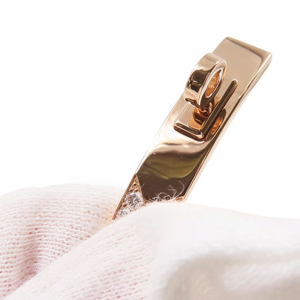 エルメス ブレスレット ケリー グルメット ダイヤモンド 41P 計0.90ct サイズXS K18PGピンクゴールド HERMES Kelly Gourmette