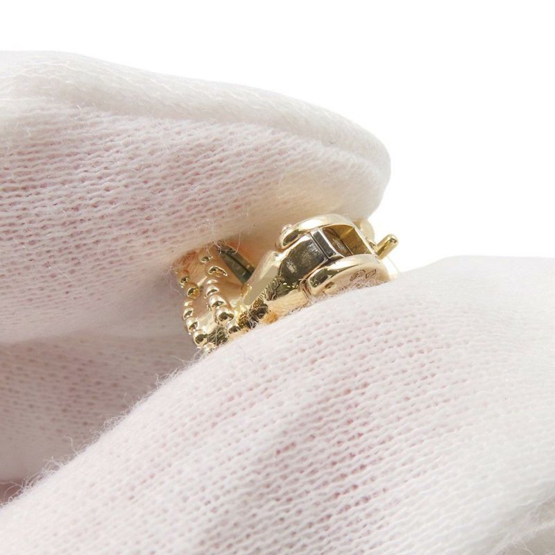 ヴァンクリーフ&アーペル ピアス ヴィンテージ アルハンブラ イヤリング マラカイト K18YGイエローゴールド VCARO3QL00