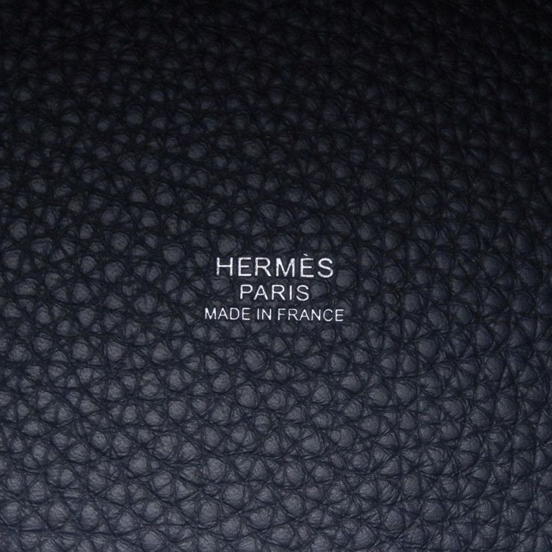 エルメス ハンドバッグ ピコタンロックPM ブルーニュイ/シルバー金具 トリヨンクレマンス K刻印 HERMES トートバッグ