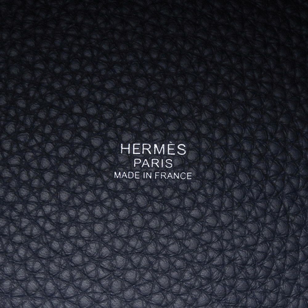 エルメス ハンドバッグ ピコタンロックPM ブルーニュイ/シルバー金具 トリヨンクレマンス K刻印 HERMES トートバッグ