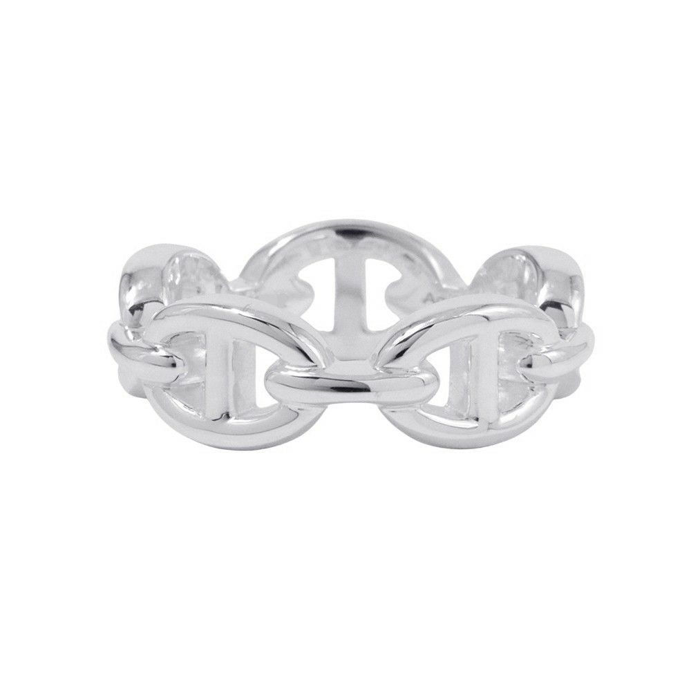 エルメス リング シェーヌダンクル アンシェネPM Enchainee SV925シルバー リングサイズ52 HERMES ジュエリー