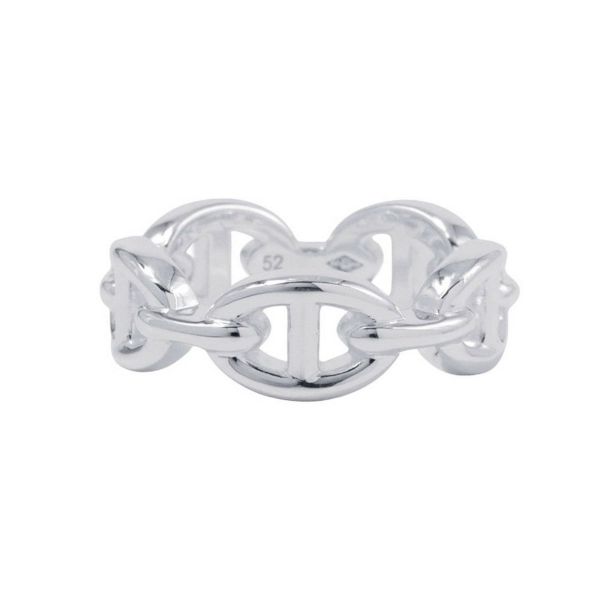 エルメス リング シェーヌダンクル アンシェネPM Enchainee SV925シルバー リングサイズ52 HERMES ジュエリー