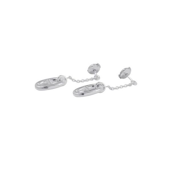 エルメス ピアス シェーヌダンクル ファランドール MM SV925シルバー HERMES ジュエリー