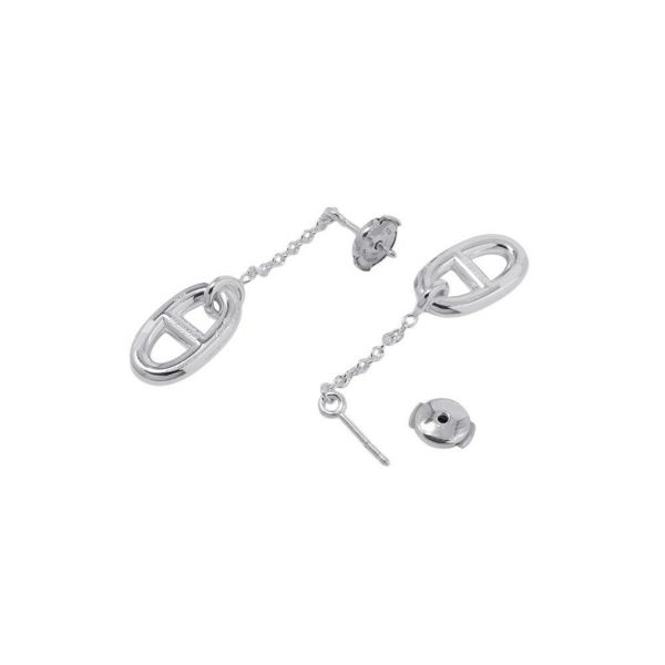 エルメス ピアス シェーヌダンクル ファランドール MM SV925シルバー HERMES ジュエリー