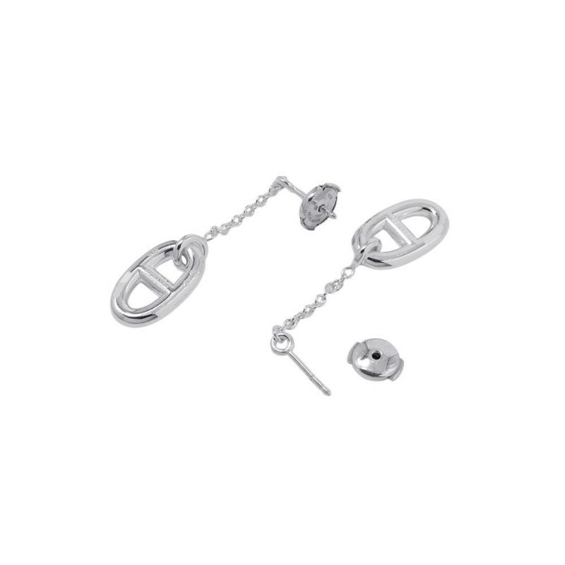 エルメス ピアス シェーヌダンクル ファランドール MM SV925シルバー HERMES ジュエリー