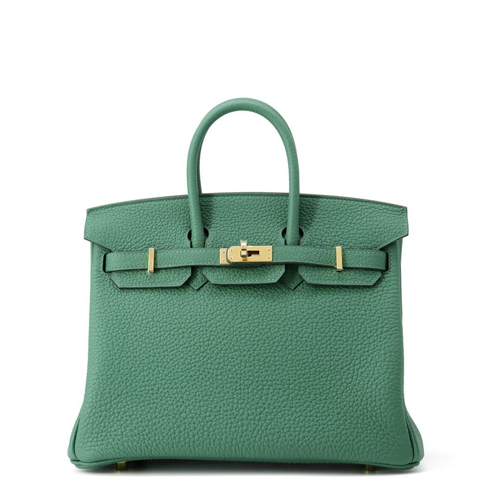 エルメス バーキン25 ヴェールヴェルティゴ/ゴールド金具 トゴ K刻印 HERMES Birkin ハンドバッグ
