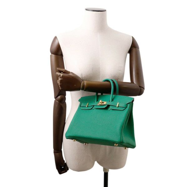 エルメス バーキン25 ヴェールヴェルティゴ/ゴールド金具 トゴ K刻印 HERMES Birkin ハンドバッグ