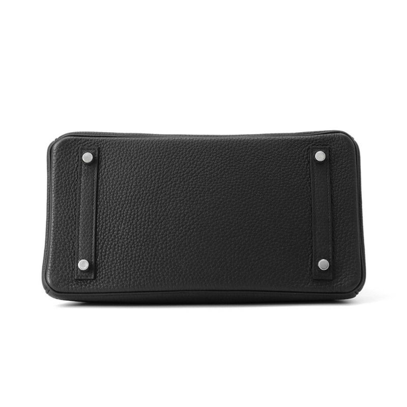 エルメス バーキン30 ブラック/シルバー金具 トゴ Z刻印 HERMES Birkin ハンドバッグ 黒