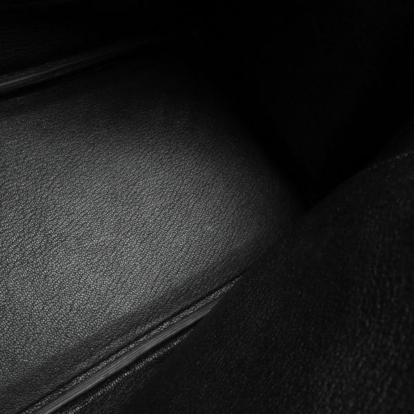 エルメス バーキン30 ブラック/シルバー金具 トゴ Z刻印 HERMES Birkin ハンドバッグ 黒