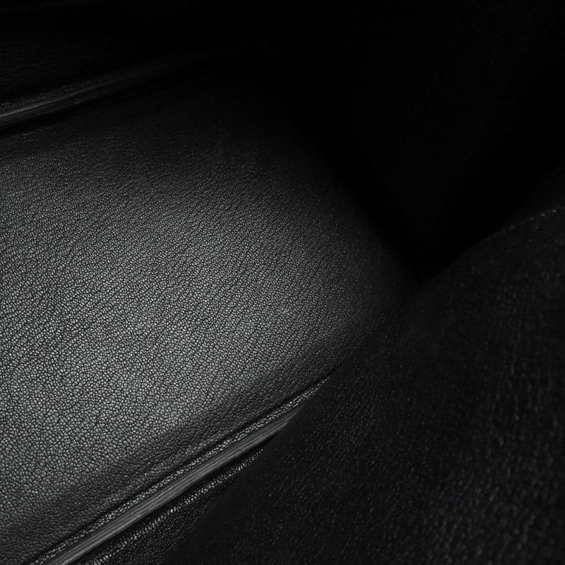 エルメス バーキン30 ブラック/シルバー金具 トゴ Z刻印 HERMES Birkin ハンドバッグ 黒