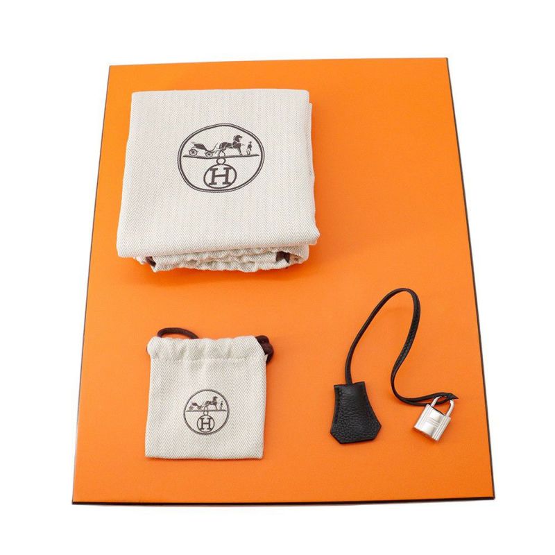 エルメス バーキン30 ブラック/シルバー金具 トゴ Z刻印 HERMES Birkin ハンドバッグ 黒