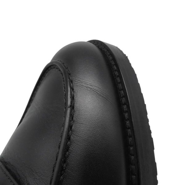 エルメス モカシン インパクト カーフレザー レディースサイズ36 1/2 HERMES 靴 黒