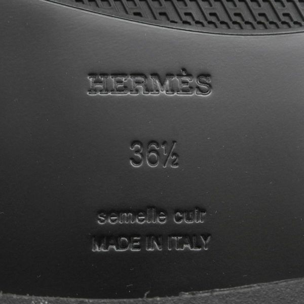 エルメス モカシン インパクト カーフレザー レディースサイズ36 1/2 HERMES 靴 黒