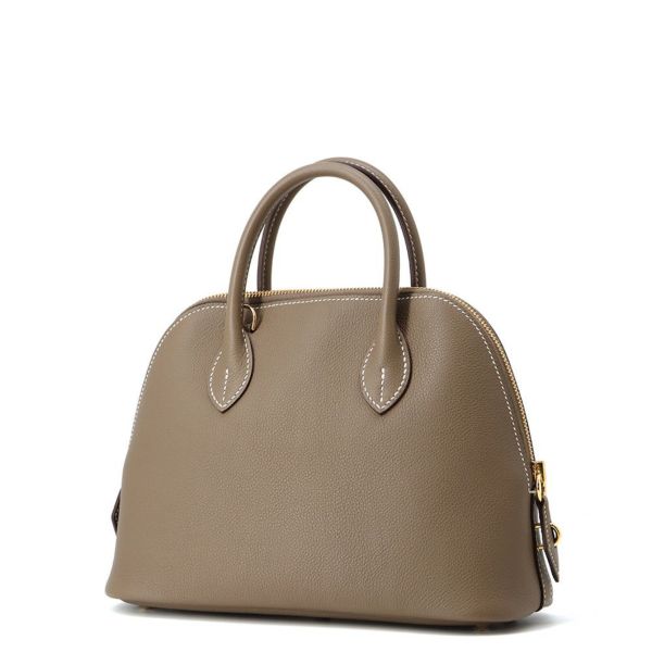 エルメス ボリード1923 25 エトゥープ/ゴールド金具 エバーカラー K刻印 2wayショルダー