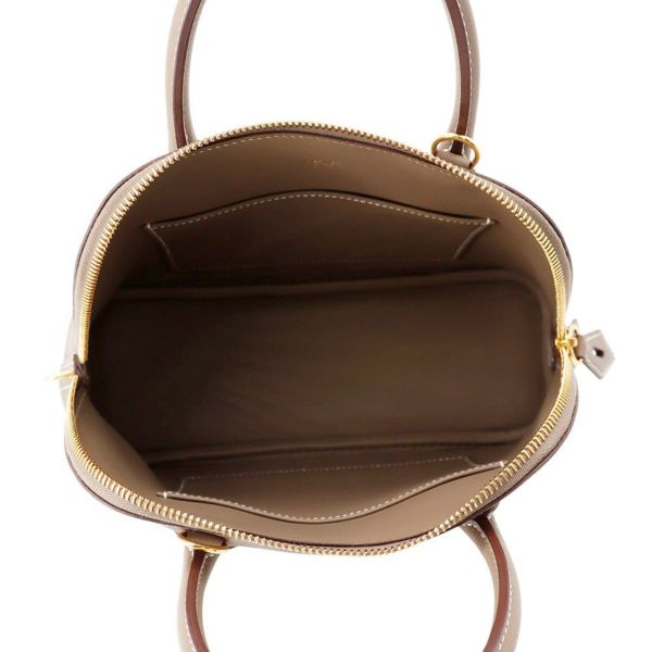 エルメス ボリード1923 25 エトゥープ/ゴールド金具 エバーカラー K刻印 2wayショルダー