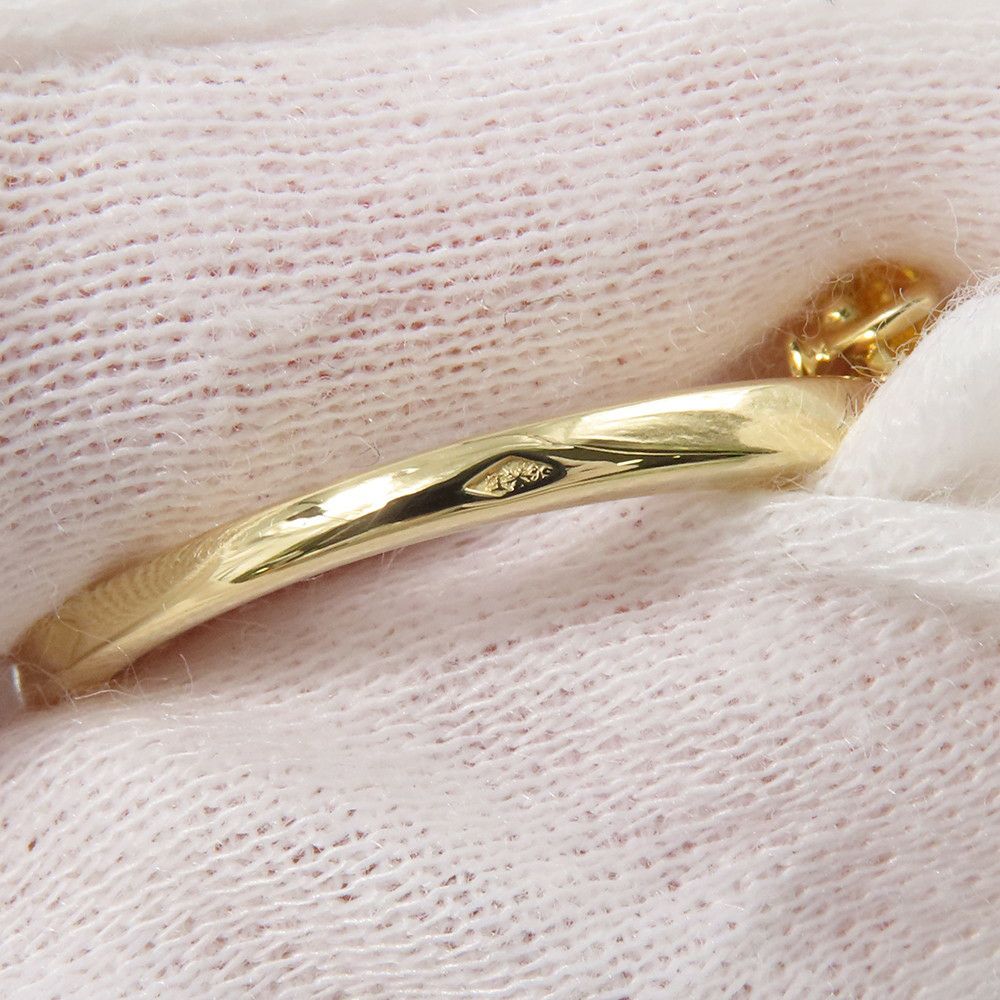 ヴァンクリ フォリ デ プレ リング ダイヤ 15P 計約1.26ct/マルチカラーサファイア 7P 計約2.71ct K18YG サイズ約14号