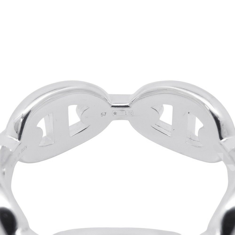 エルメス リング シェーヌダンクル アンシェネPM Enchainee SV925シルバー リングサイズ57 HERMES ジュエリー