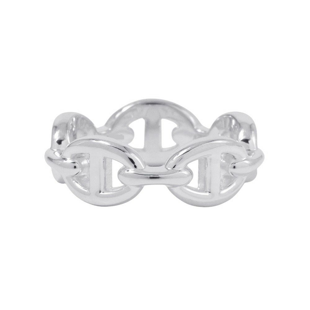 エルメス リング シェーヌダンクル アンシェネPM Enchainee SV925シルバー リングサイズ53 HERMES ジュエリー