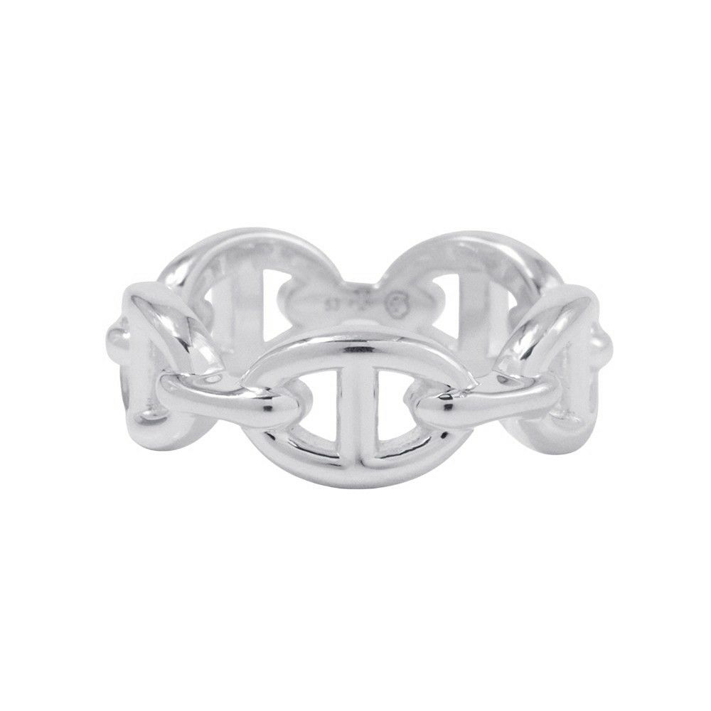 エルメス リング シェーヌダンクル アンシェネPM Enchainee SV925シルバー リングサイズ53 HERMES ジュエリー