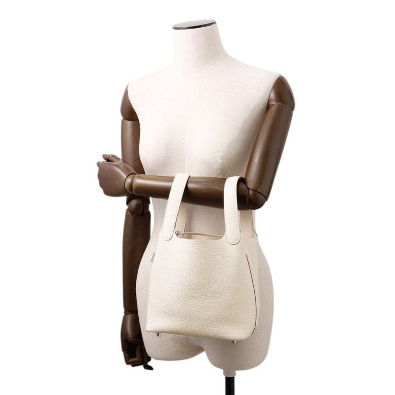 エルメス ハンドバッグ ピコタンロックPM クレ/シルバー金具 トリヨンクレマンス K刻印 HERMES トートバッグ