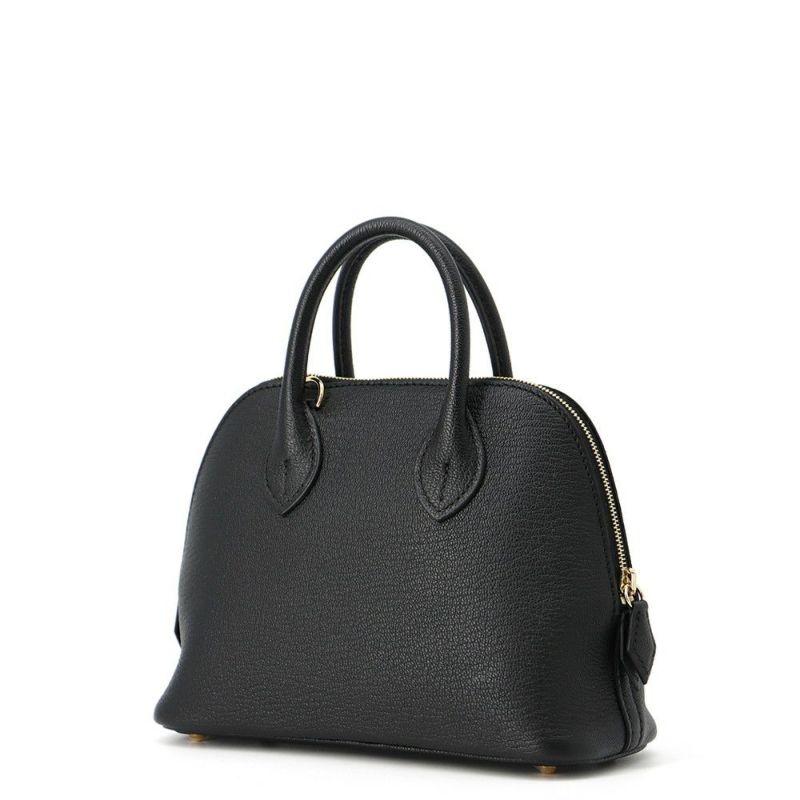 エルメス ボリード1923 ミニ ブラック/ゴールド金具 シェブルミゾル K刻印 2wayショルダー 黒