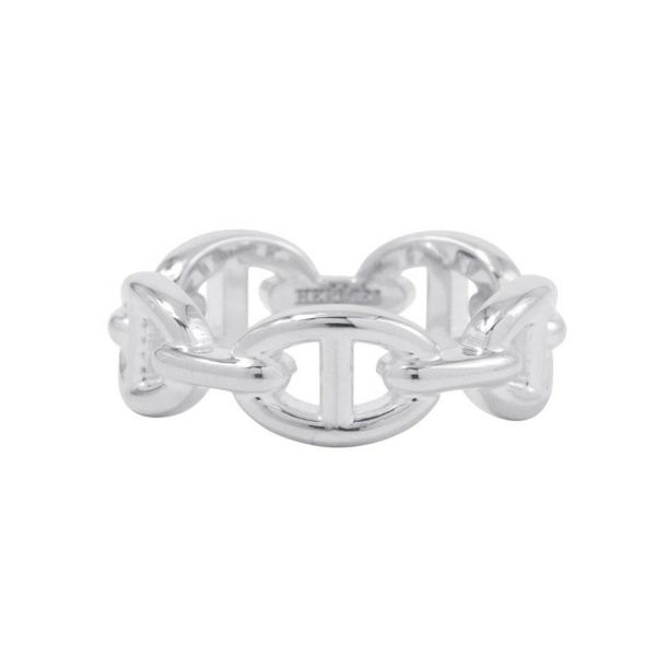 エルメス リング シェーヌダンクル アンシェネPM Enchainee SV925シルバー リングサイズ55 HERMES ジュエリー