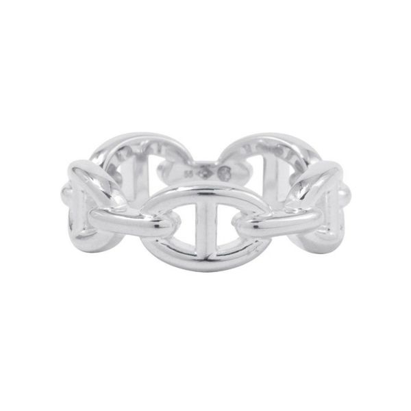 エルメス リング シェーヌダンクル アンシェネPM Enchainee SV925シルバー リングサイズ55 HERMES ジュエリー