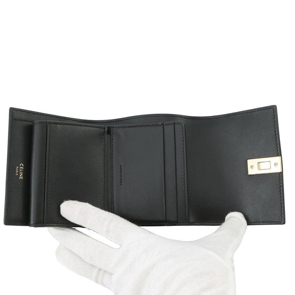 セリーヌ 三つ折り財布 16 セーズ スモール トリフォールド ウォレット 10F523CQ7 CELINE 黒