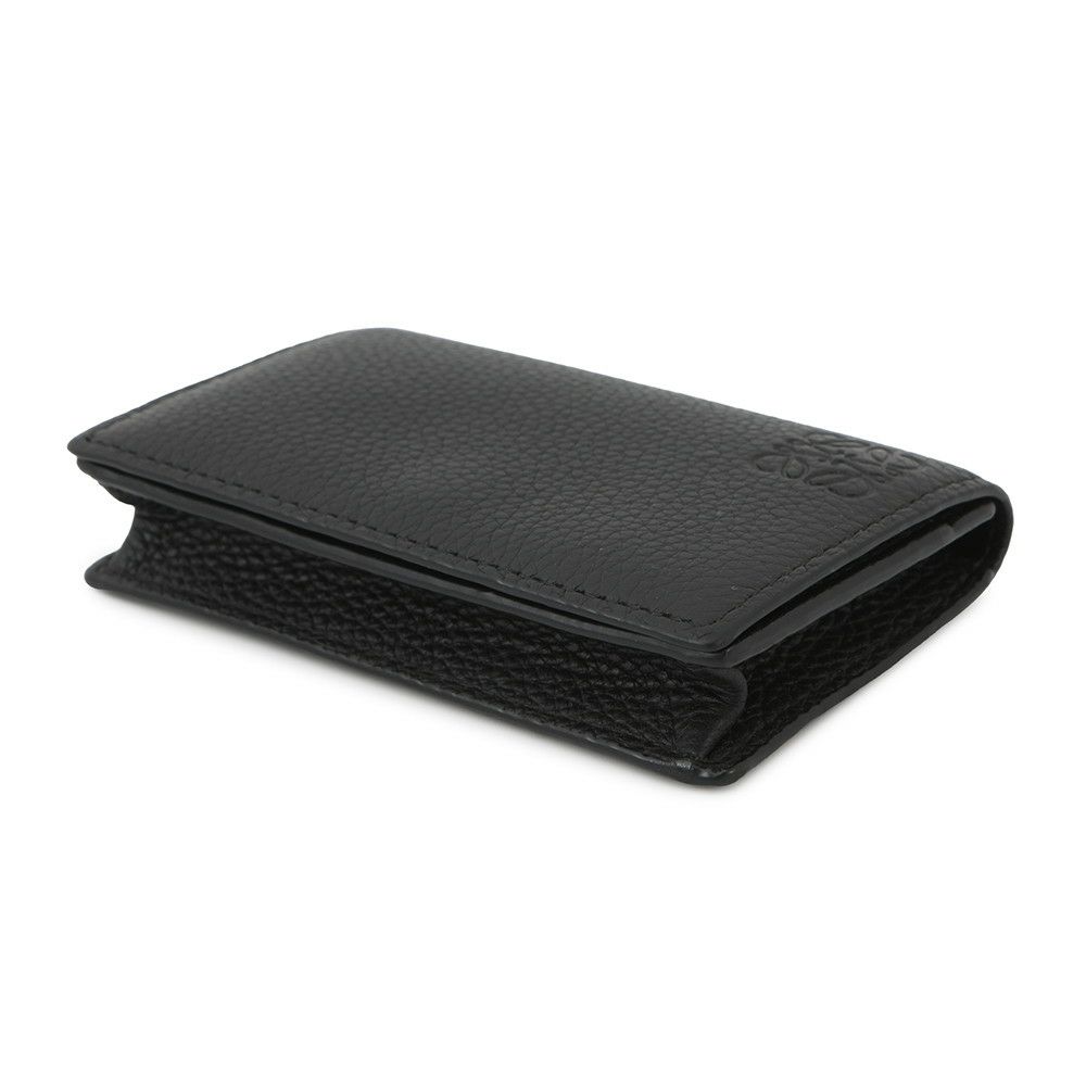 ロエベ カードケース アナグラム ビジネスカードホルダー ソフトグレインカーフレザー C660M97X05 LOEWE 財布 黒