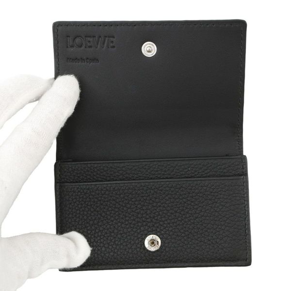 ロエベ カードケース アナグラム ビジネスカードホルダー ソフトグレインカーフレザー C660M97X05 LOEWE 財布 黒